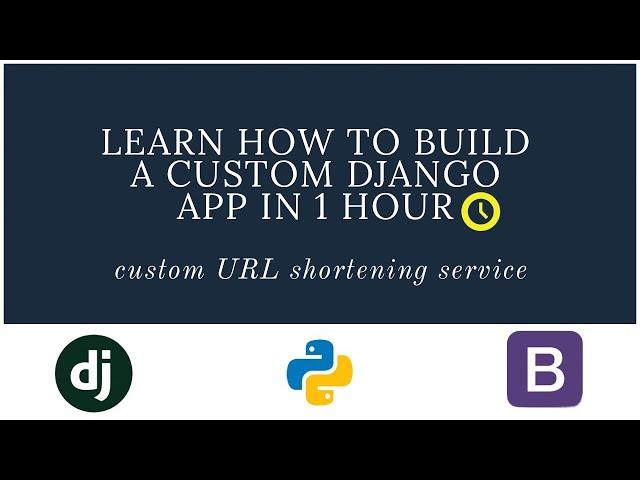 Learn How to Build a Custom Django App in 1 Hour (One Hour Django Project Part 1) | Django Tutorial