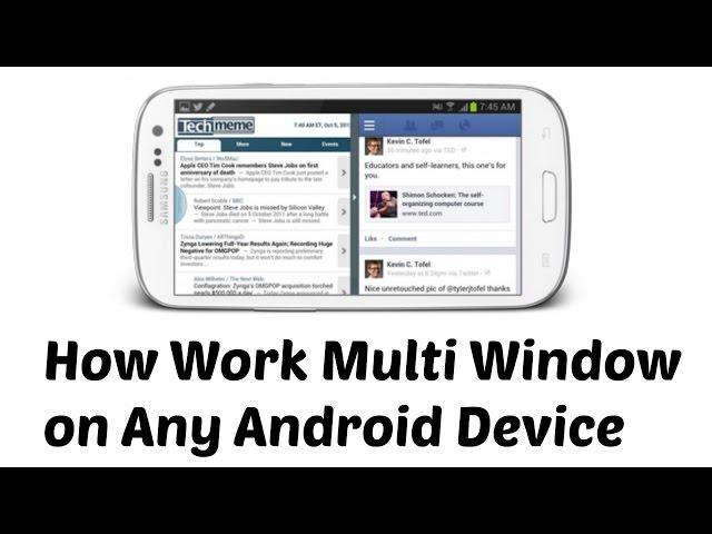 How Work Multi Window on Samsung Smartphones