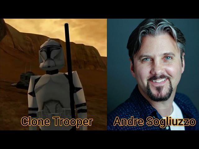 Character and Voice Actor - Star Wars The Clone Wars The Video Game - Clone Trooper  Andre Sogliuzzo