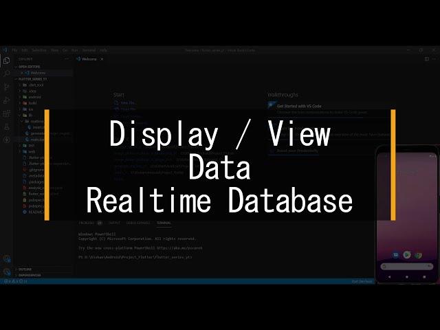 Display / View Data Realtime Database  |  Firebase  -  Flutter