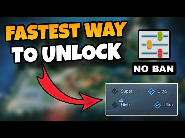 EASIEST WAY TO UNLOCK ULTRA GRAPHICS + ULTRA REFRESH RATE ON MOBILE LEGENDS | 2024 LATEST