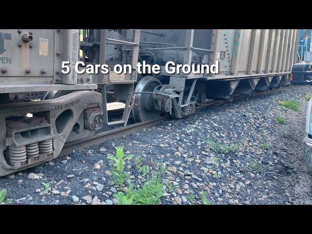 Rail Rolled Over and 5 Loaded Coal Cars Derailed  Oh Fudge!