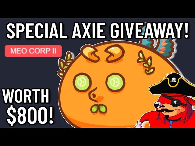 MEO Corp Axie GIVEAWAY! WORTH $800!