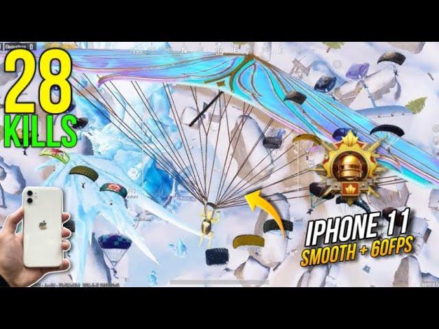 IPHONE 11 PUBG MOBILE LIVIK GAMEPLAY 2024 | SMOOTH + 60 FPS | FPS TEST & BGMI TEST