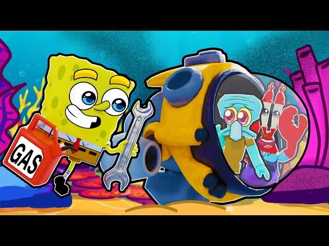 SpongeBob's ROBLOX OCEAN TRIP! (WE BROKE DOWN!)