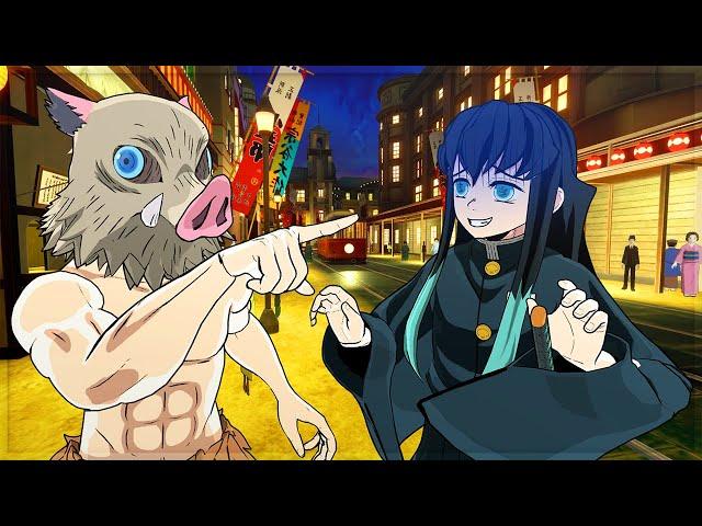 Inosuke exposes Muichiro (Demon Slayer VR)