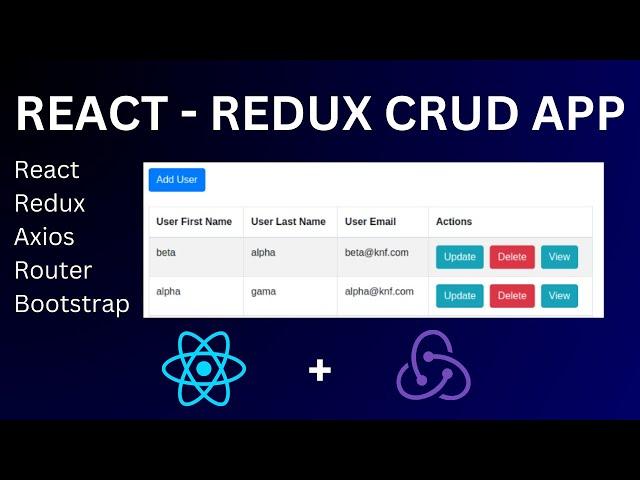 Build a CRUD App with React.js and Redux Toolkit for Beginners | "React Redux CRUD App"