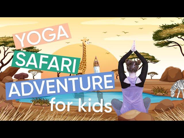 5 Minute Yoga Routine for Kids - Safari Adventure! | Channel Mum