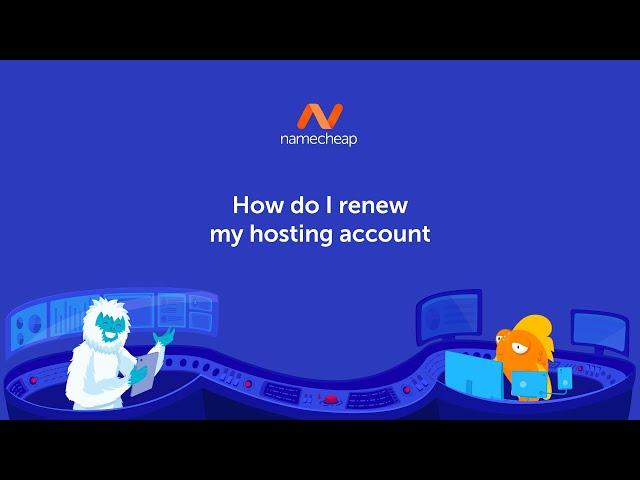 How do I renew my hosting account