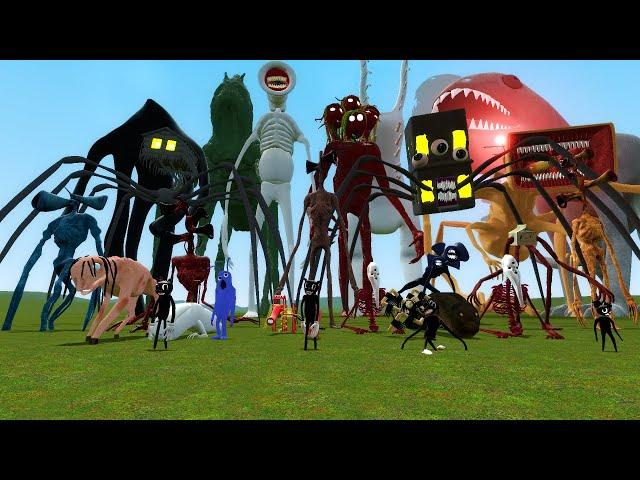 ALL TREVOR HENDERSON CREATURES!! Garry's Mod Sandbox