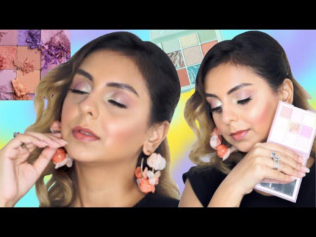 HUDA BEAUTY Pastel Obsessions Palette | Demo Tutorial + Review | Aanam C