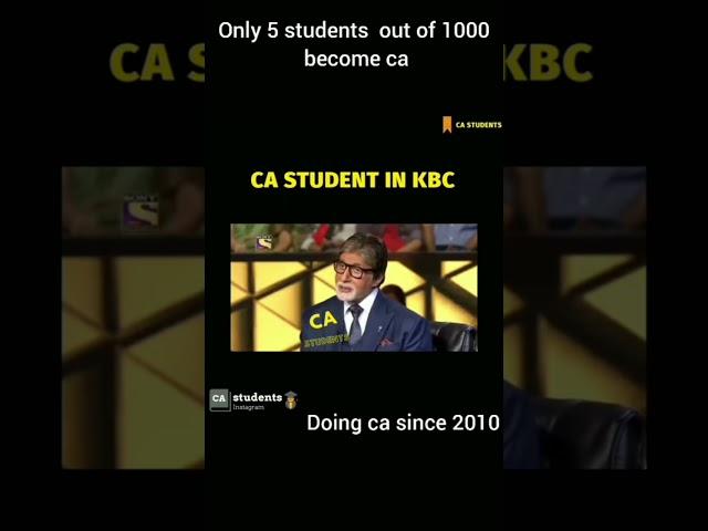 Toughest Course CA || Ca Foundation 2023 || Amitabh Bachchan