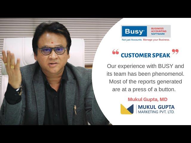 BUSY Accounting Software | Review - Mukul Gupta