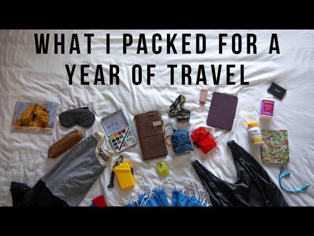 HOW TO PACK IN A BACKPACK FOR LONG TERM TRAVEL // what I packed for a year of travel