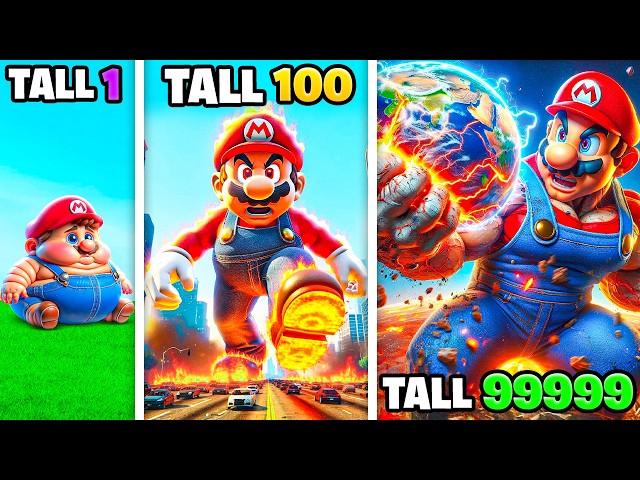 Shortest To TALLEST MARIO In GTA 5!