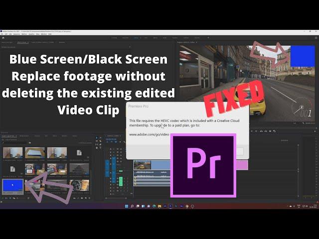 {SOLVED} : This file requires the HEVC codec- No Re-Editing - Just replace footage in Adobe Premiere