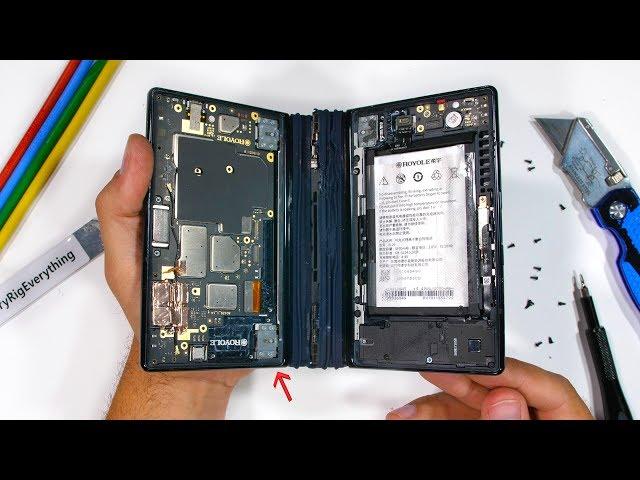 Worlds First Folding Phone Teardown! - Royole Flexpai