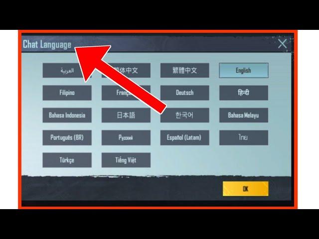 How To Change Chat Language In Pubg Mobile Game || pubg mobile Game chat language change kaise kare