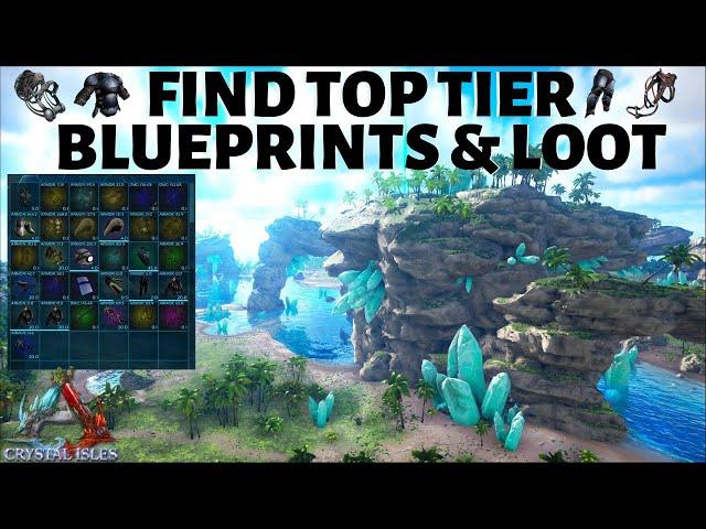 Find Top Tier Blueprints & Loot on Crystal Isles | ARK | ARK: Survival Evolved | Flak Bps | Saddles