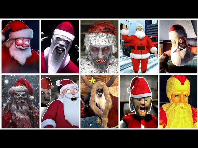 Scary Santa Claus Caught Scene Battle part 68 Granny Santa + Ice Scream Santa + Krampus + Christmas