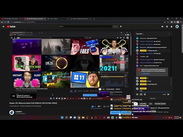 Stream #9 | Welcome back! [1HR ROBLOX EXPLOITING VIDEO]