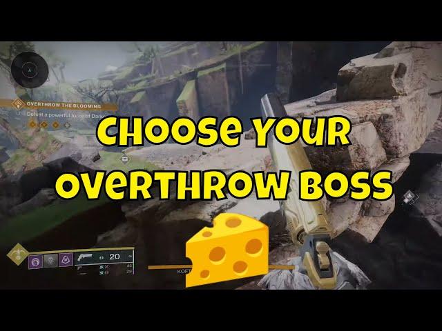 Choose Your Overthrow Boss - Easy Khvostov 7G-0X Exotic Auto Rifle Mote of Primordial Light Cheese