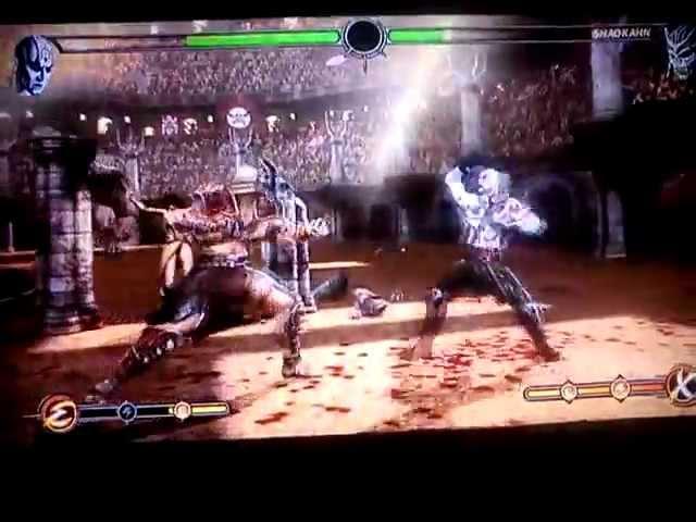 Quan Chi vs Goro , Kintaro , Mileena , Shao Khan