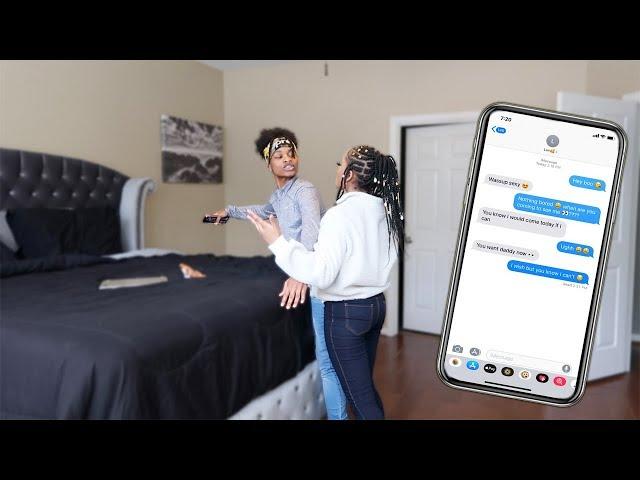 TEXTING MY EX PRANK ON GIRLFRIEND!! (SHE ALMOST BROKE MY PHONE)