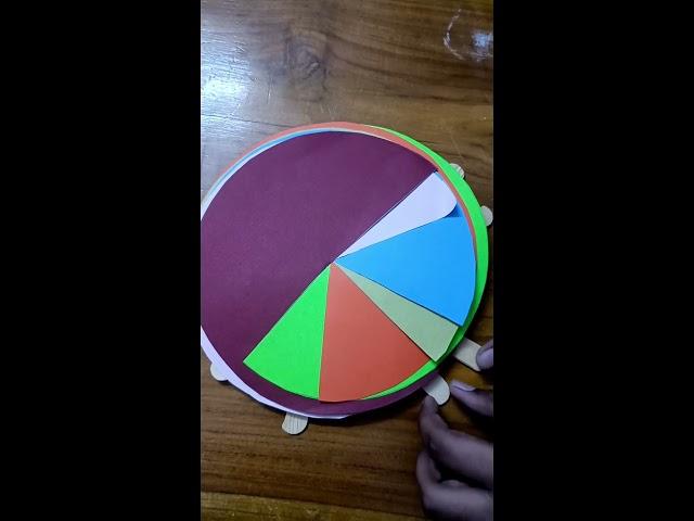 DIY pie chart activity ️ #ytshorts #shorts #diy #activity #kids #school #maths #craft