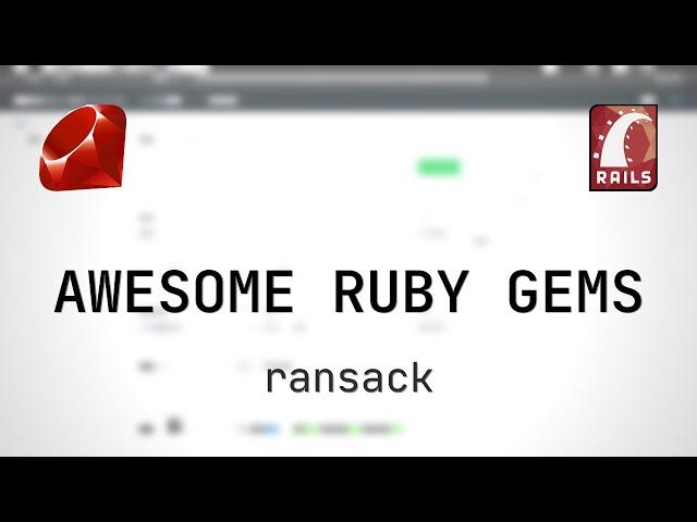 Ransack - Add a search to Ruby on Rails