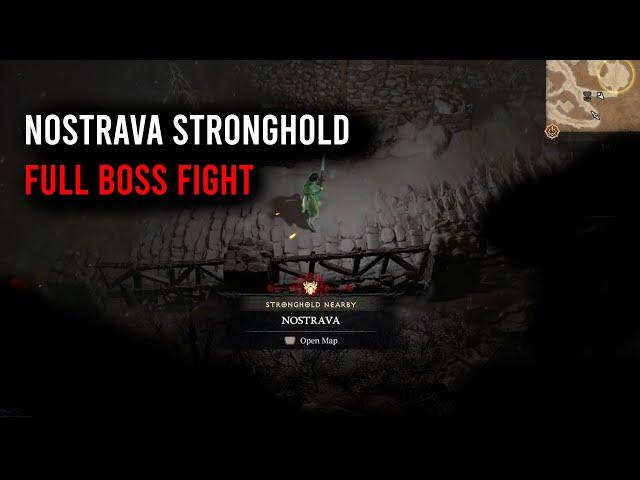 Diablo 4 - Nostrava Stronghold Final Boss Lilith's Chosen - Necromancer (No Commentary)