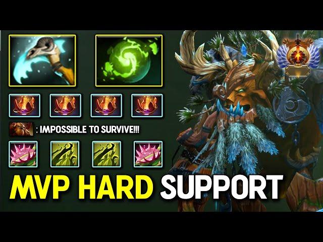 LATE GAME MVP HARD SUPPORT Treant Protector With Tier 5 Item Magic Lamp 100% Show No Mercy DotA 2