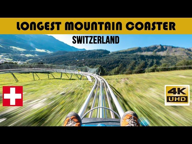 Longest Mountain Coaster in Switzerland | 4K Video