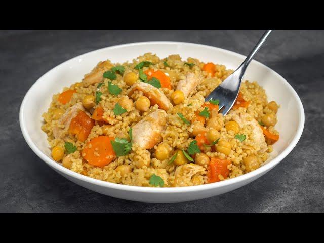 Tasty Dinner in 20 Minutes – Chicken Couscous. Light but Nourishing! Recipe by Always Yummy!