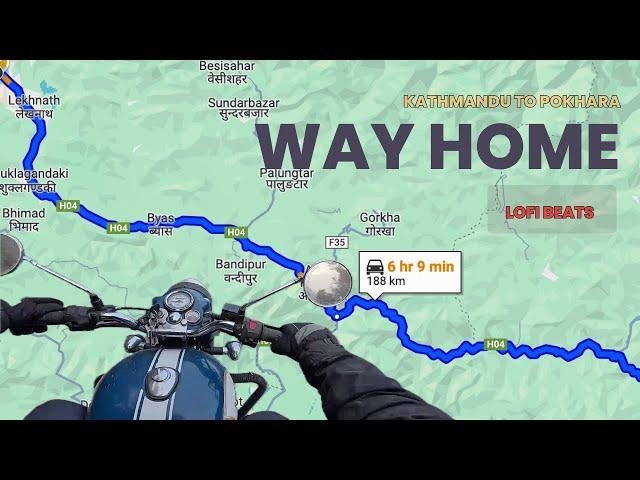 6 Hrs ride in 20 minutes, Kathmandu-Pokhara Highway Complete TimeLapse in LoFi beats.