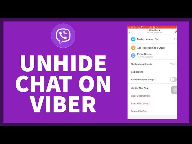 How to Unhide Chats on Viber iPhone? See Hidden Chat on Viber