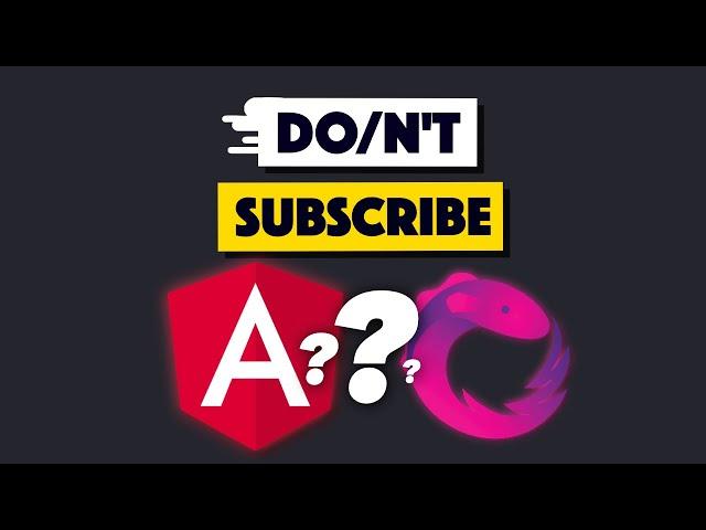 It's OK/NOT OK to subscribe in Angular