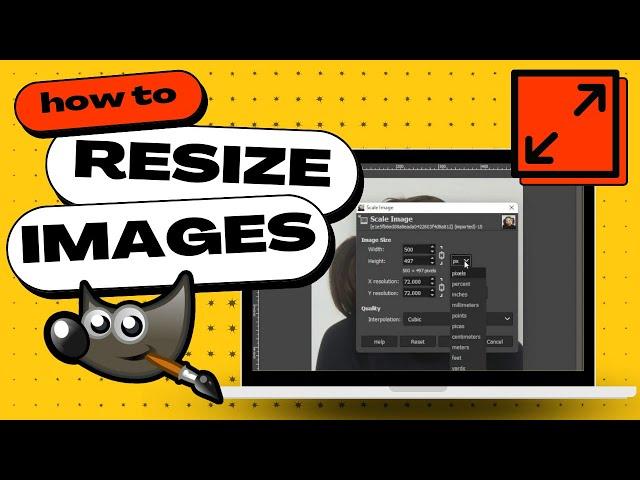 GIMP - How to Easily RESIZE IMAGES (and Retain Quality)