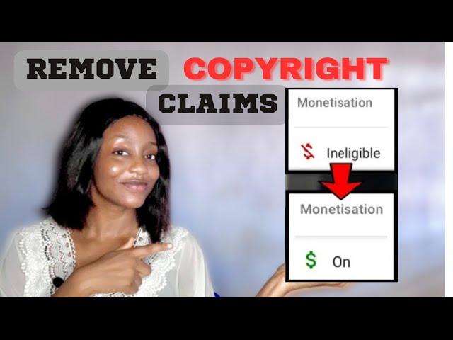 How to Remove Copyright Claim on your YouTube Videos using your Mobile Phone|Andriod and IPhone