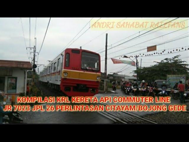 Citayam - Bojong Gede Spesial Perlintasan Kereta Api KRL Commuter line - RAILROAD CROSSING