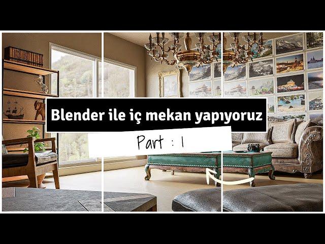 Blender : Hazır Objelerle İç Mekan Yapıyoruz : Asset Browser  - Part - 1