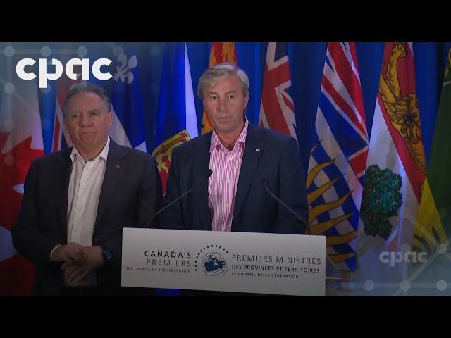 Premiers meeting: Nova Scotia and Quebec premiers speak with reporters – July 16, 2024