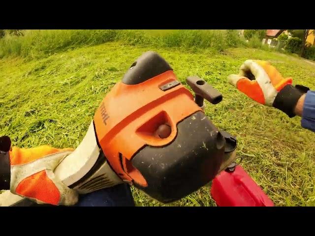 Egy óra kaszálás ahogy én látom|One hour real mowing in my perspective with stihl fs-460 brushcutter