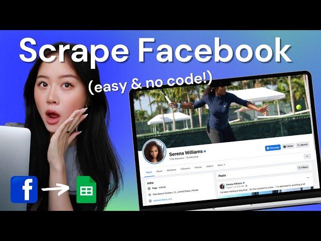 How to Scrape Facebook to Google Sheets (in 1 Click!) | Easy No Code Scraper