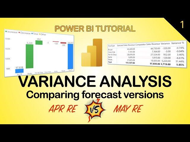 Dynamic Variance Analysis with Power BI - Different Forecast Versions Comparison