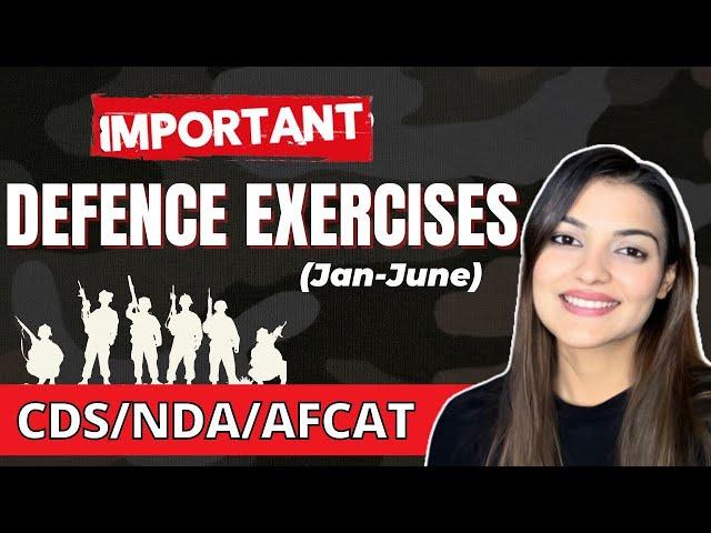 All Defence Exercises for AFCAT 2 2024| CDS 2 2024 Defence Current Affairs | NDA 2 2024