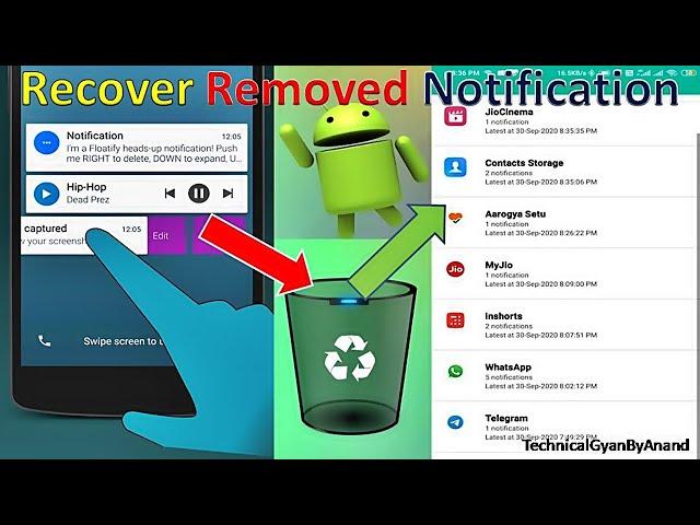 How to recover removed important notification on my mobile | How to recover deleted notifications