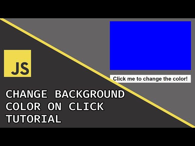 Change Background color on Click | Javascript Beginner Project Tutorial