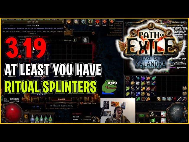  POE 3.19  Grimro - At least you have Ritual Splinters