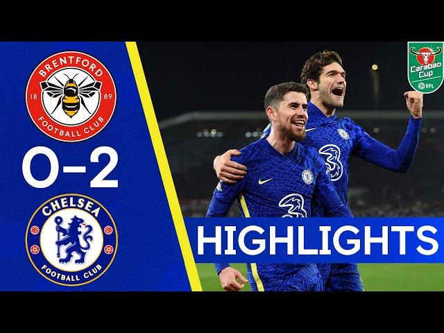 Brentford 0-2 Chelsea | Late Goals The Difference as Blues Reach The Semis! | Highlights